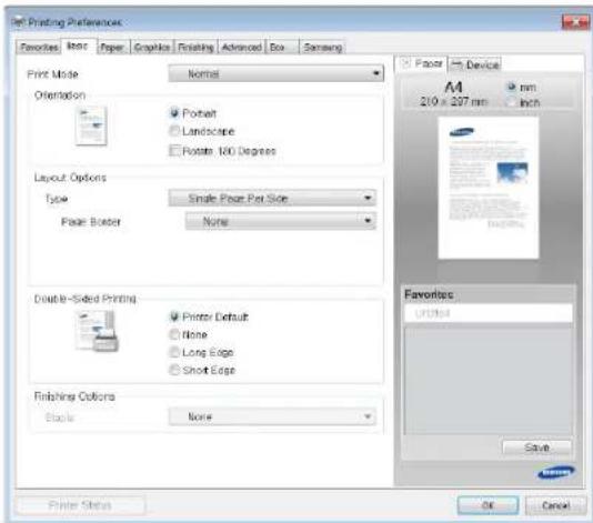SAMSUNG CLX-9251NA - Basic tab - 1