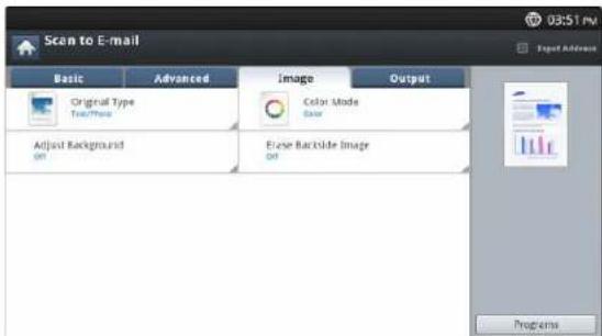 SAMSUNG CLX-9251NA - Image tab - 1