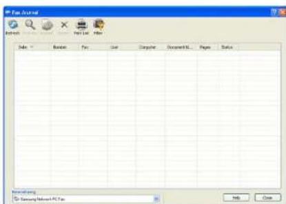 SAMSUNG CLX-9251NA - Checking the sent fax list (Windows) - 1