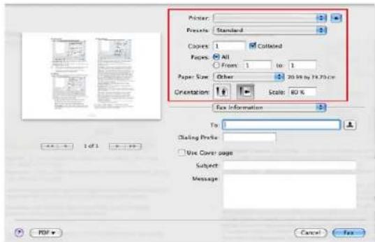 SAMSUNG CLX-9251NA - Sending a fax (MAC) - 1
