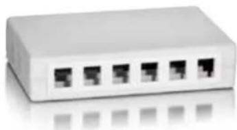 Equip RJ45 Connectors - Surface Mounted Box - Keystone System - 1
