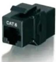 Equip RJ45 Connectors - Cat.6 Shielded Keystone Inline Coupler - 1
