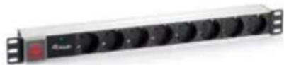 Equip Mini DisplayPort Kabel - 19" 8-Bay Power Distribution Unit with Switch, Aluminium Shell - 1