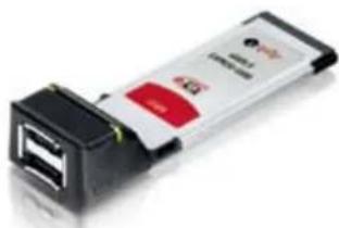 Equip Mini DisplayPort Kabel - 2-Port USB 2.0 Express Card - 1