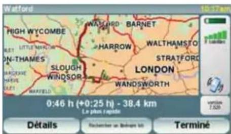 Watford 10:17 am HIGH WYCOMBE WALCHD BARNET R Little MING HARROW WALTHAMSTO ON-THAMES STRATFORD SLOUGH LONDON WINDSOR WANDSWORTH LET MARFIELD 0:46 h (+0:25 h) - 38.4 km Le plan répéte Détalls Rochester un Bégarle du Terminé