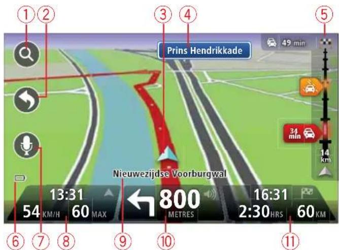 Prins Hendrikkade Nieuwezijdse Voorburgwal 13:31 54 KM/H 60 MAX ←800 METRES 16:31 2:30 HRS 60 KM