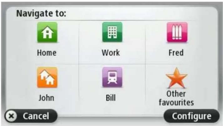 TOMTOM VIA 1405 - Frequent destinations - 1