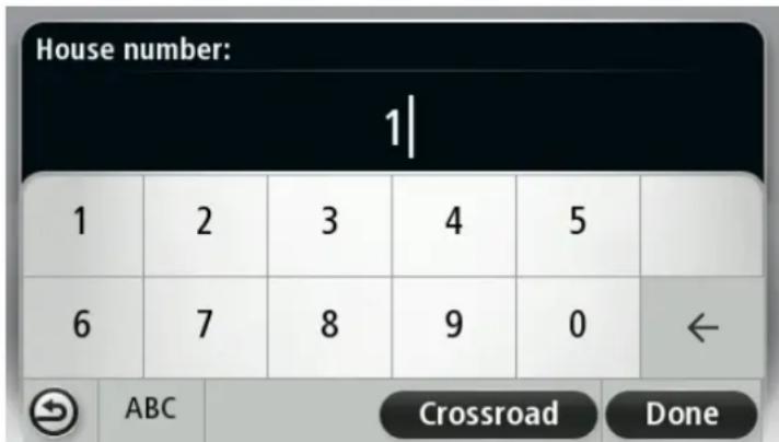 TOMTOM VIA 1405 - Say the house number. - 1