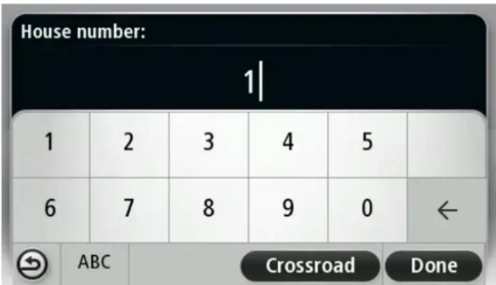 TOMTOM VIA 1405 - Say the house number. - 1