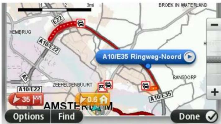 TOMTOM VIA 1405 - Checking traffic incidents in your area - 1