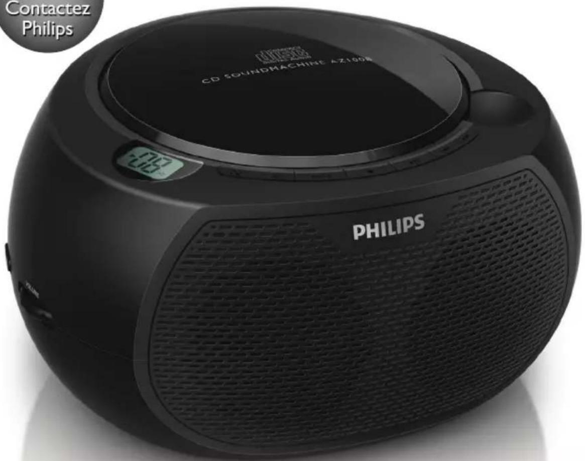 Contactez Philips CD SOUNDMACHINE AZ100R PHILIPS
