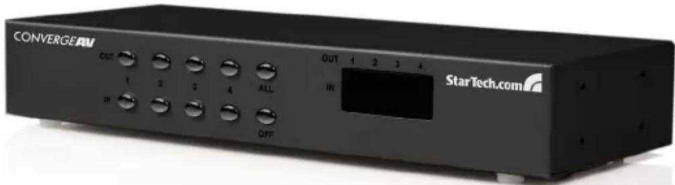 StarTech.com ST424MX - Diviseur / Commutateur de Matrice VGA 4x4 avec Audio - 1