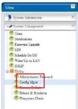 Thecus N5500 - Config Mgmt - 1