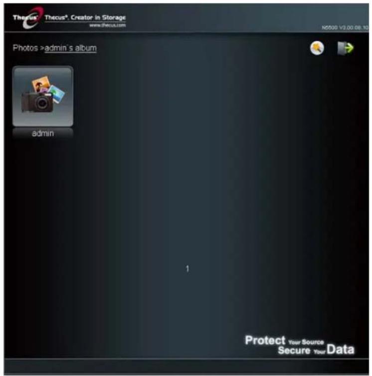 Thecus N5500 - Updated Photo Server User Interface - 1