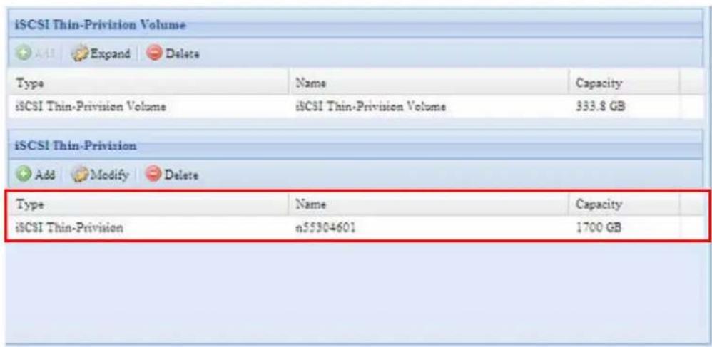Thecus N5500 - iSCSI Thin-Provisioning - 7