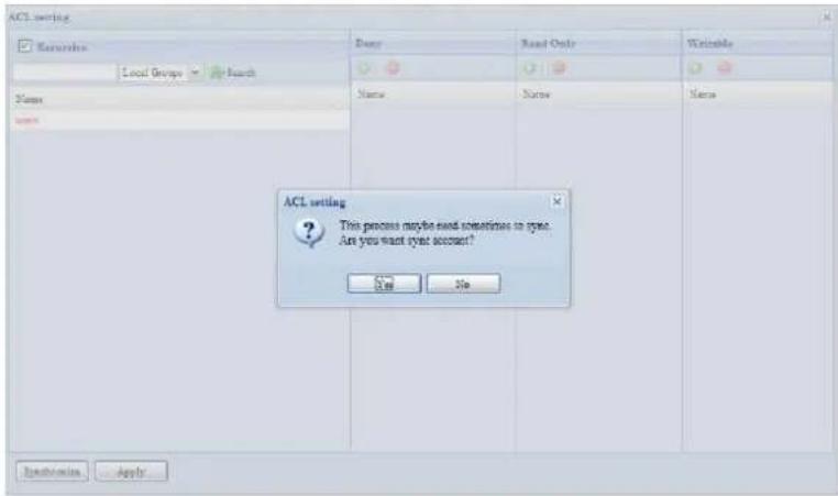 Thecus N5500 - Folder and sub-folders Access Control List (ACL) - 1