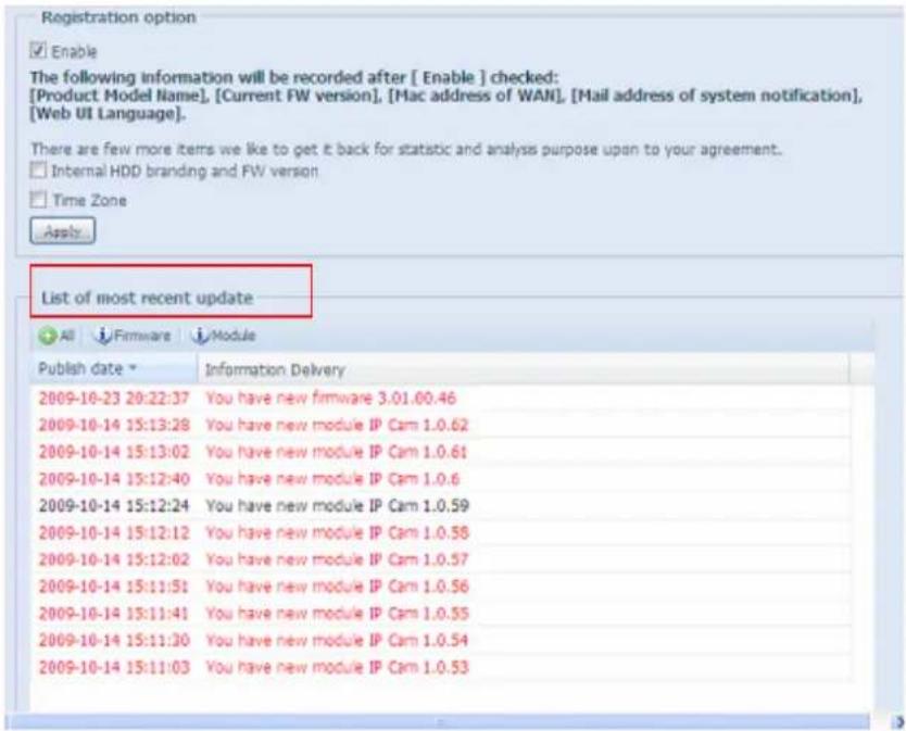 Thecus N5500 - Add On-Line Register Service - 2