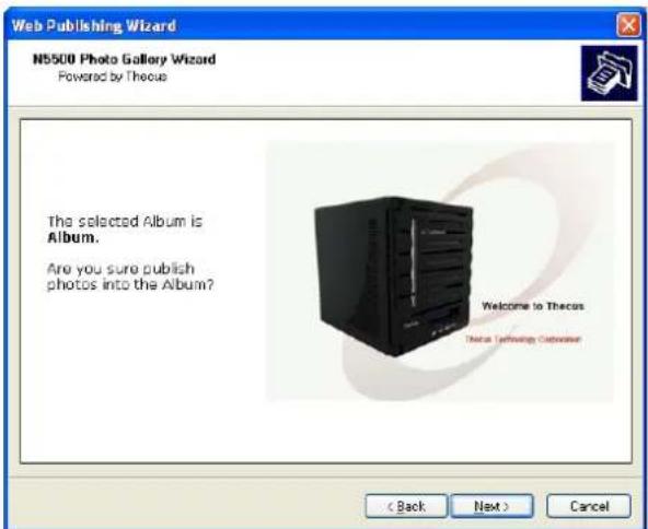 Thecus N5500 - Windows XP Publishing Wizard - 10