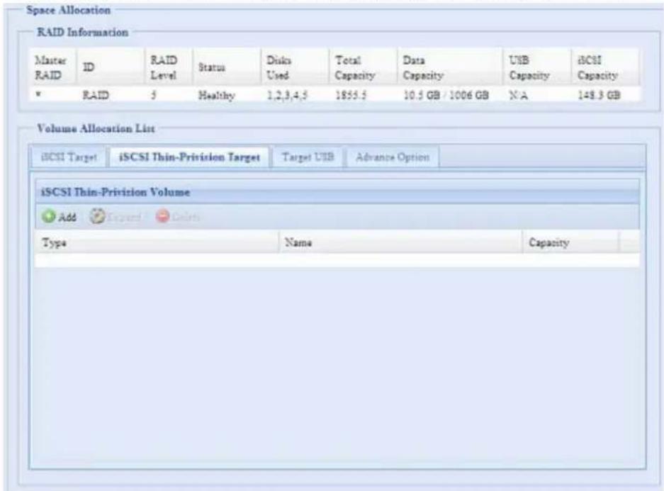 Thecus N5500 - iSCSI Thin-Provisioning - 1