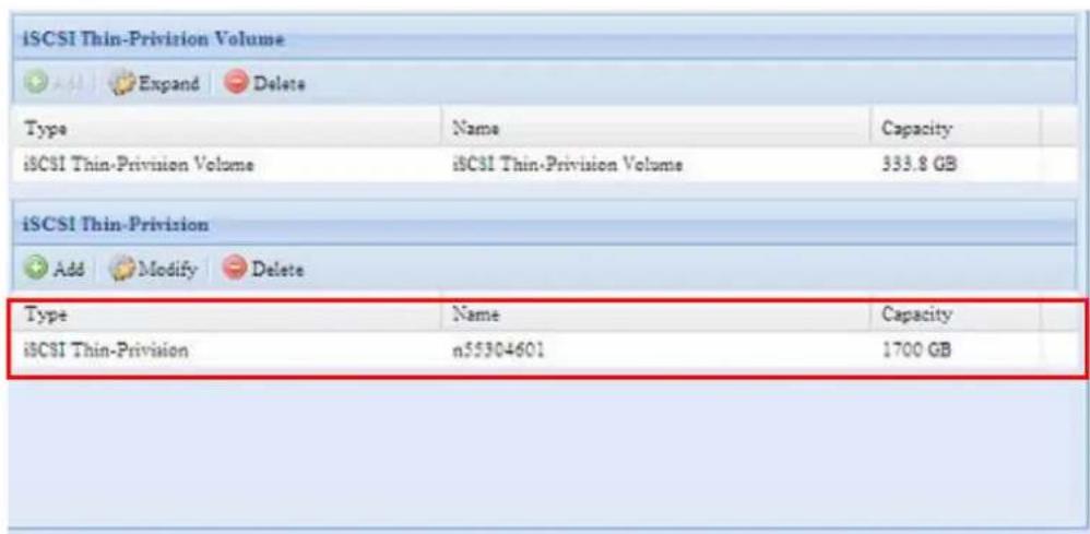 Thecus N7700SAS - iSCSI Thin-Provisioning - 7