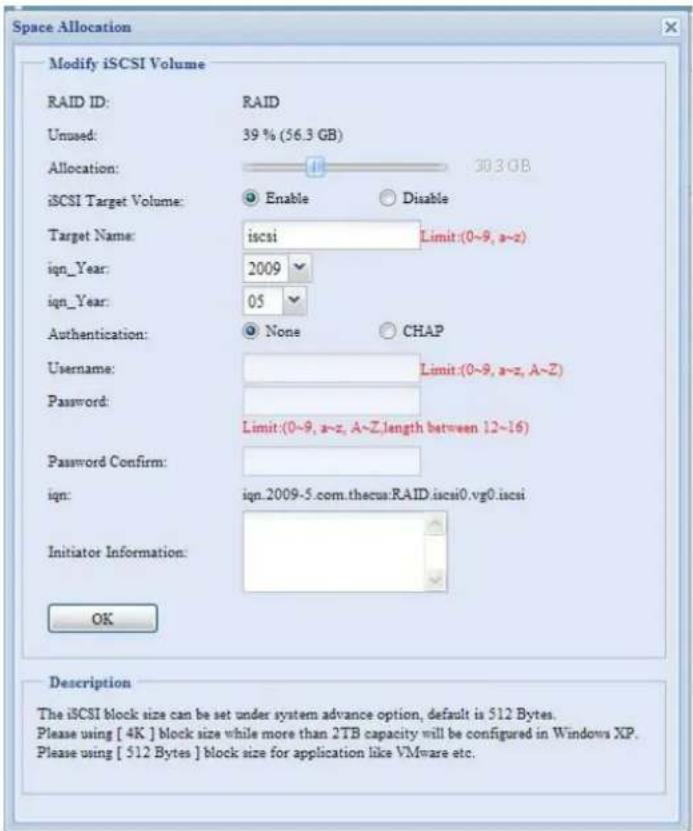 Thecus N7700SAS - Modify iSCSI Volume - 2