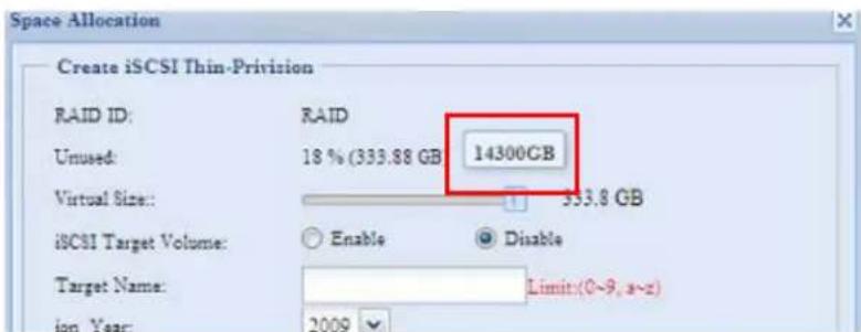 Thecus N7700SAS - iSCSI Thin-Provisioning - 8