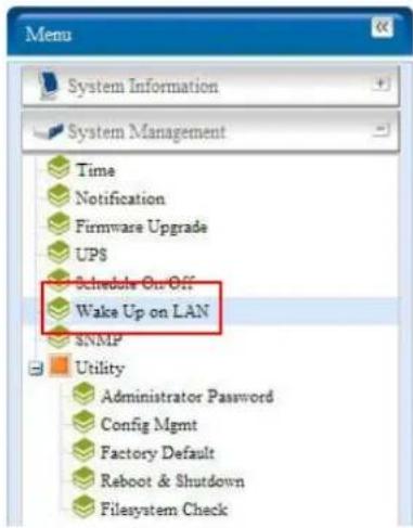 Thecus N7700SAS - Wake-Up On LAN (WOL) - 1