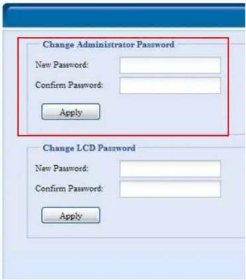 Thecus N7700SAS - Administrator password - 2