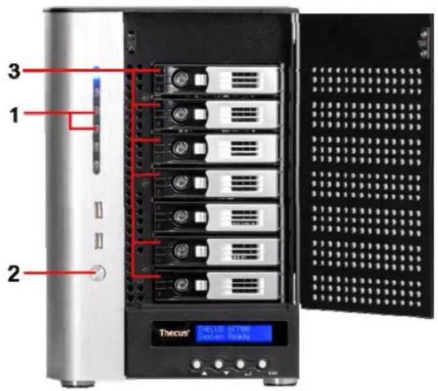 Thecus N7700SAS - System Status Normal - 1