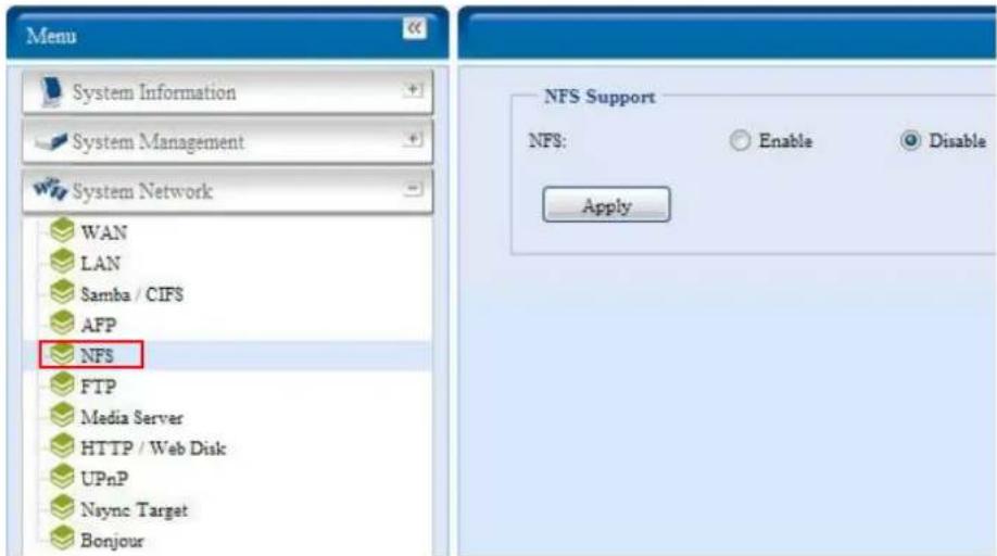 Thecus N7700SAS - NFS Setup - 1