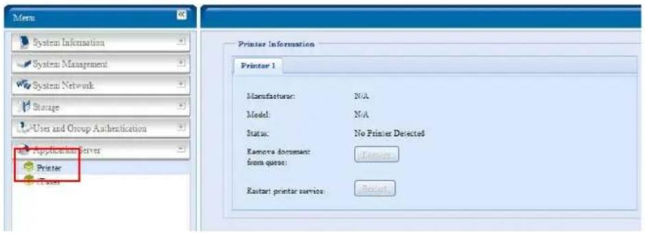 Thecus N7700SAS - Printer Information - 1