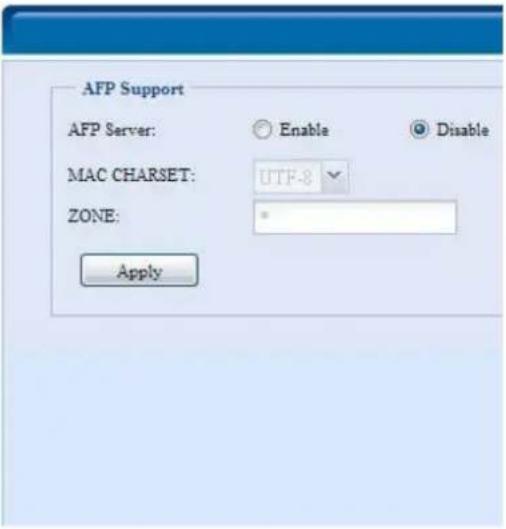 Thecus N7700SAS - AFP (Apple Network Setup) - 2