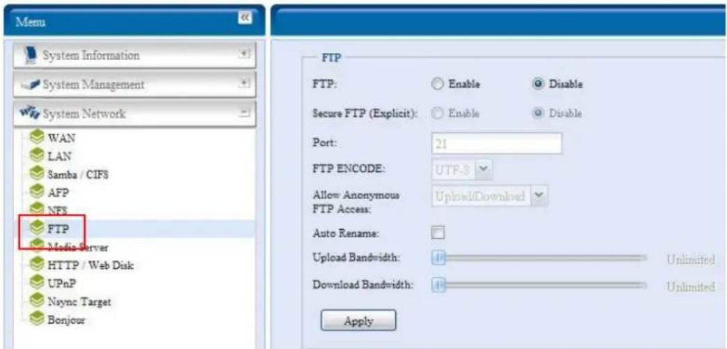 Thecus N7700SAS - FTP - 1