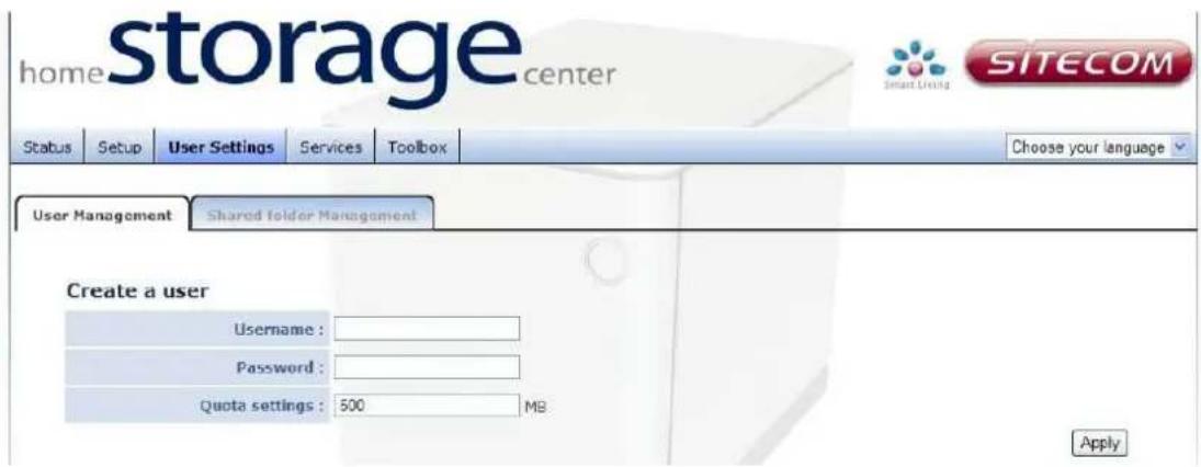 SITECOM MD-254 - Create a user - 1