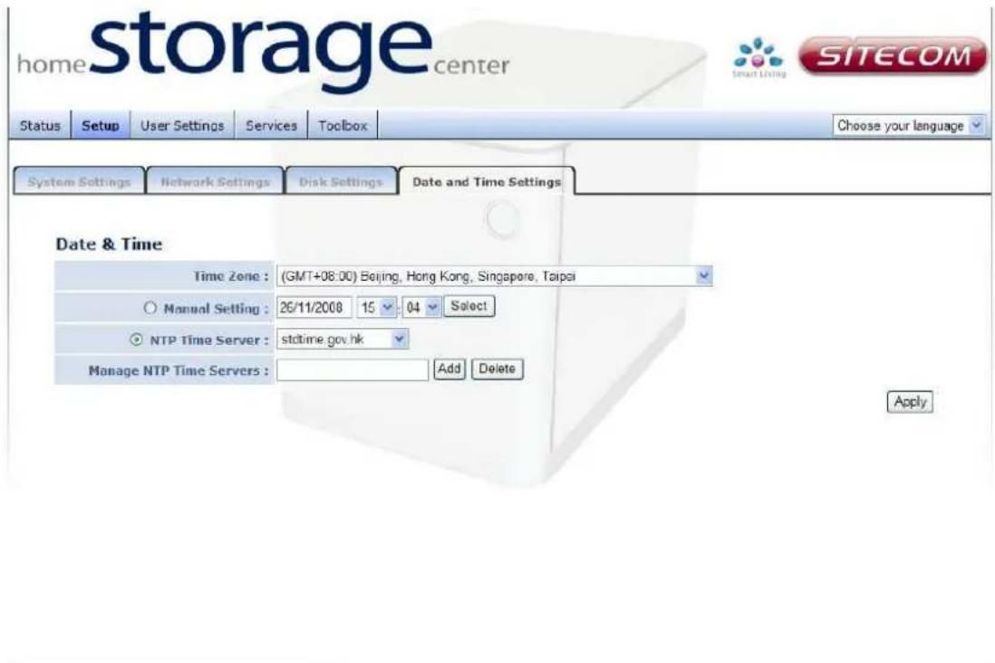 SITECOM MD-254 - Date and time settings - 1