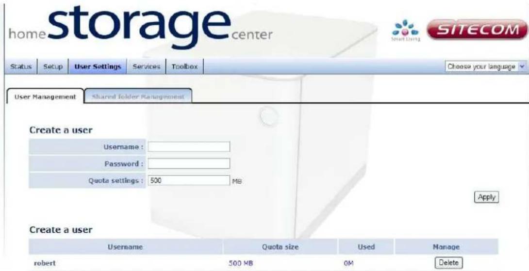 SITECOM MD-254 - User settings - 1