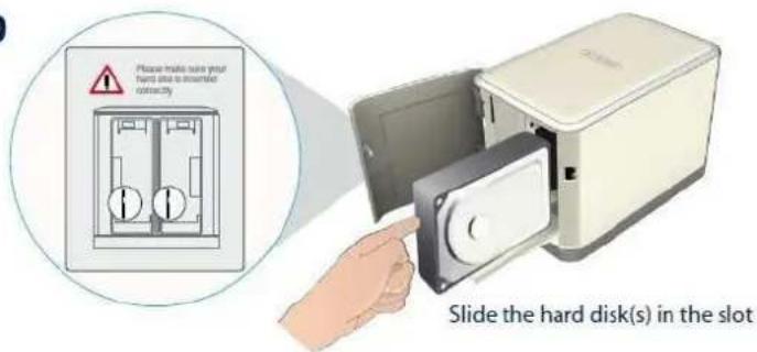 SITECOM MD-254 - Place the hard disk(s) in the Home Storage Center - 4