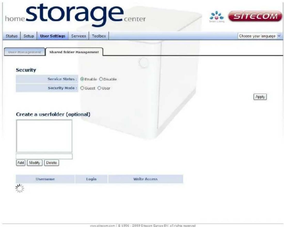 SITECOM MD-254 - Shared folder management - 1