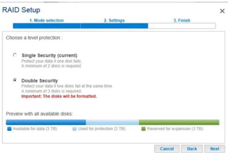 LACIE 2big NAS - ASSISTANT DE CONFIGURATION RAID - 3