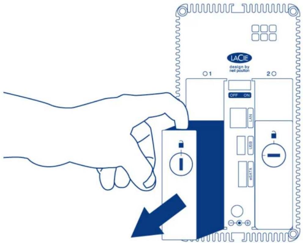 LACIE 2big NAS - Matrices RAID non protégées et échange/augmentation de la capacité des disques durs : - 3