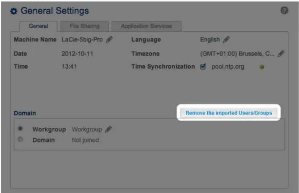 LACIE 2big NAS - Synchronisation des utilisateurs/groupes - 3