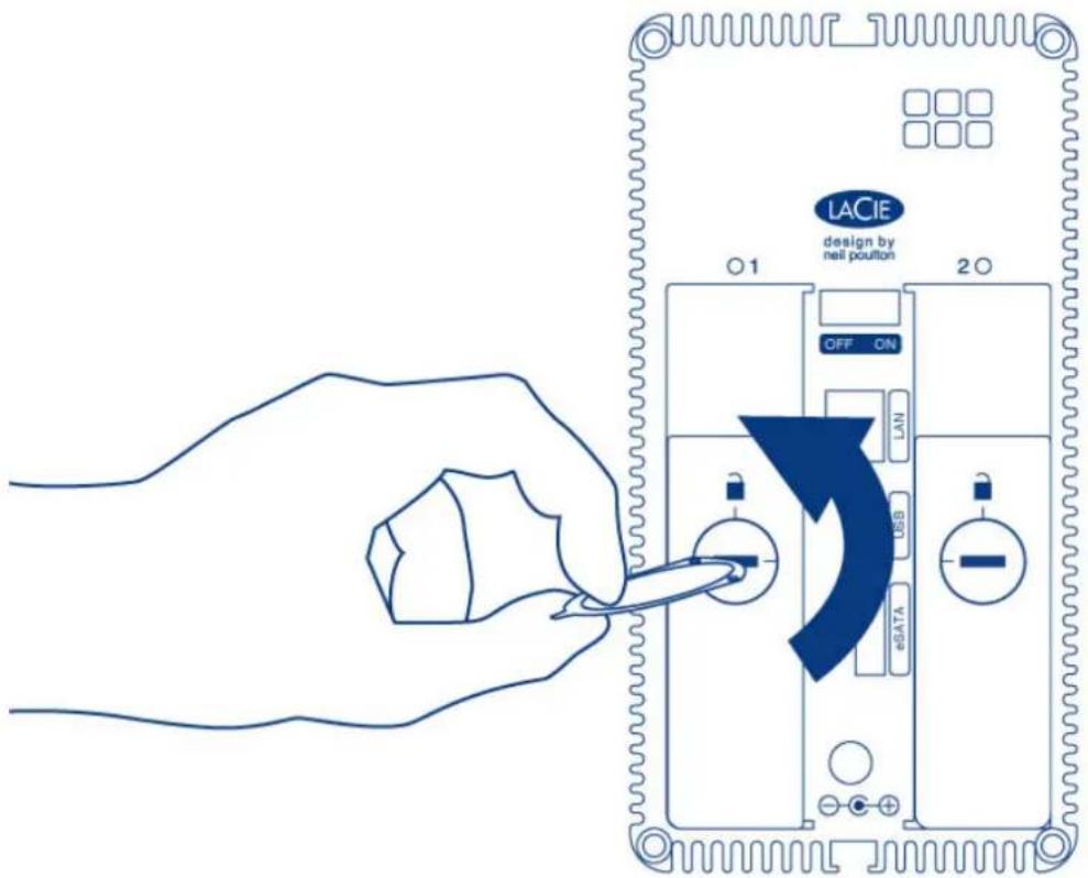 LACIE 2big NAS - SUPPRESSION/INSERTION D'UN DISQUE DUR - 2