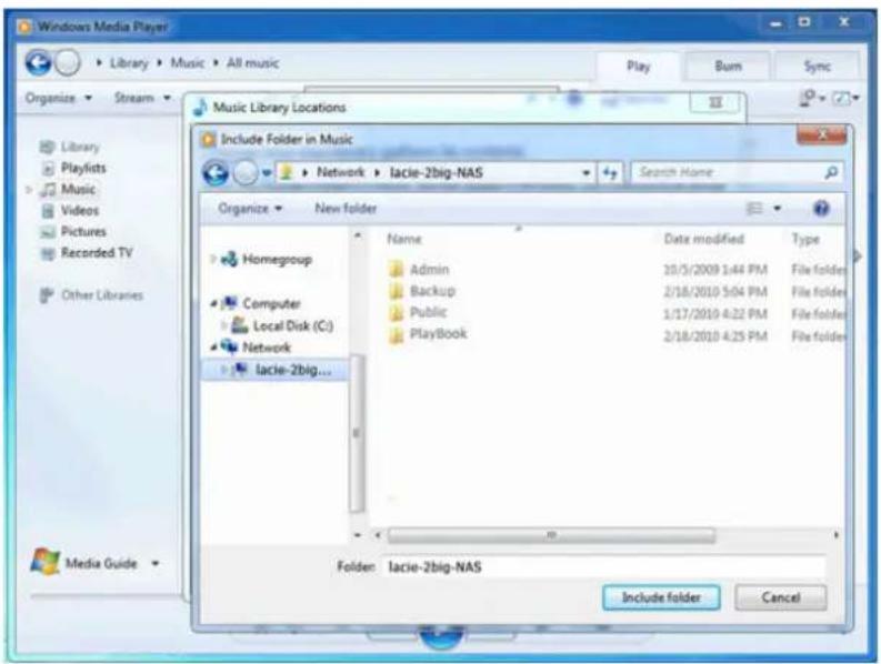 LACIE 2big NAS - WINDOWS MEDIA PLAYER - 2