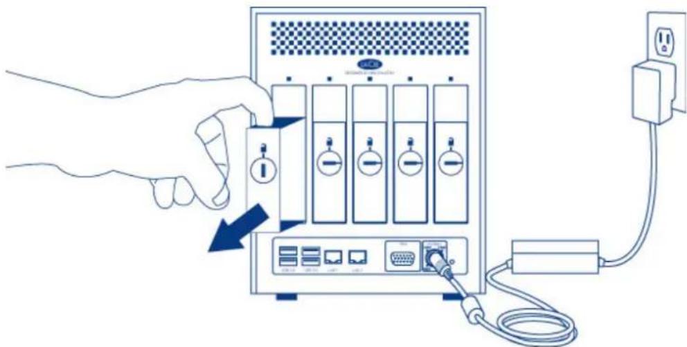 LACIE 2big NAS - SUPPRESSION/INSERTION D'UN DISQUE DUR - 3