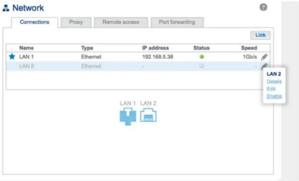 LACIE 2big NAS - Agrégation des ports : réseaux multiples, équilibrage de charge et tolérance aux pannes - 1