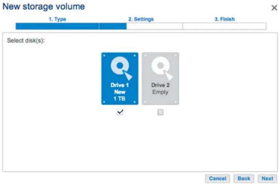 LACIE 2big NAS - New storage volume - 3