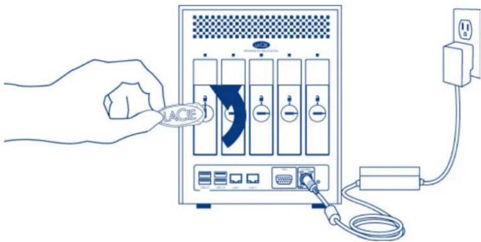 LACIE 2big NAS - SUPPRESSION/INSERTION D'UN DISQUE DUR - 1