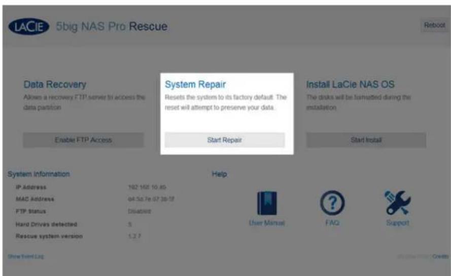 LACIE 2big NAS - RÉCUPÉRATION DU NAS LACIE : 5BIG NAS PRO - 2