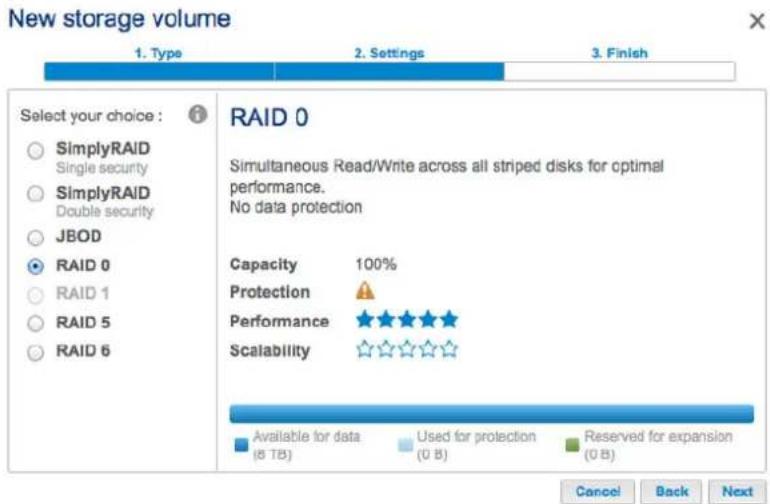 LACIE 2big NAS - - RAID 0 - 1