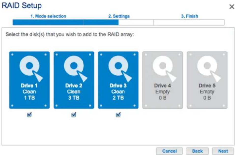 LACIE 2big NAS - ASSISTANT DE CONFIGURATION RAID - 5
